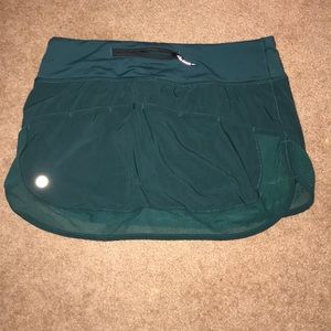 Emerald Green tennis skirt Lulemon